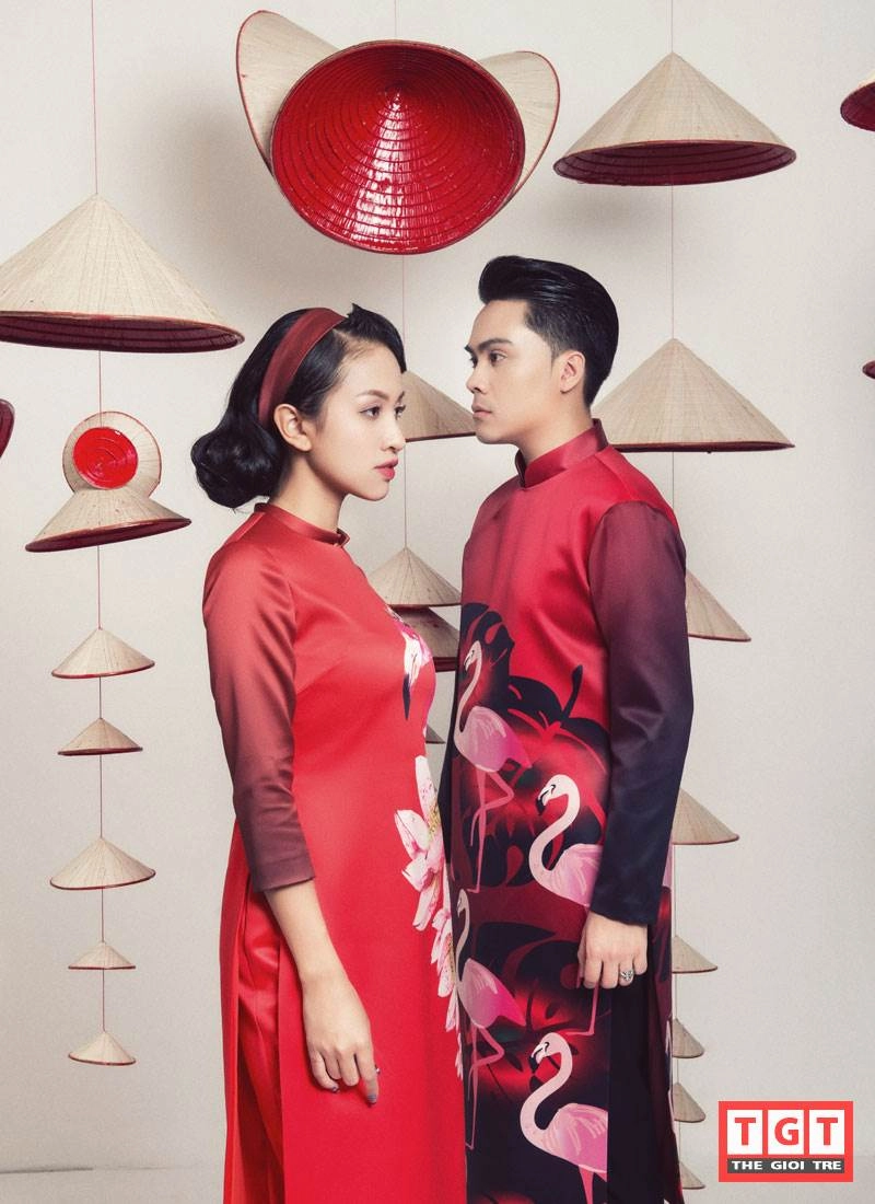 Mc thái dũng vân hugo tình tứ chuẩn bị áo dài đón tết mậu tuất - 3