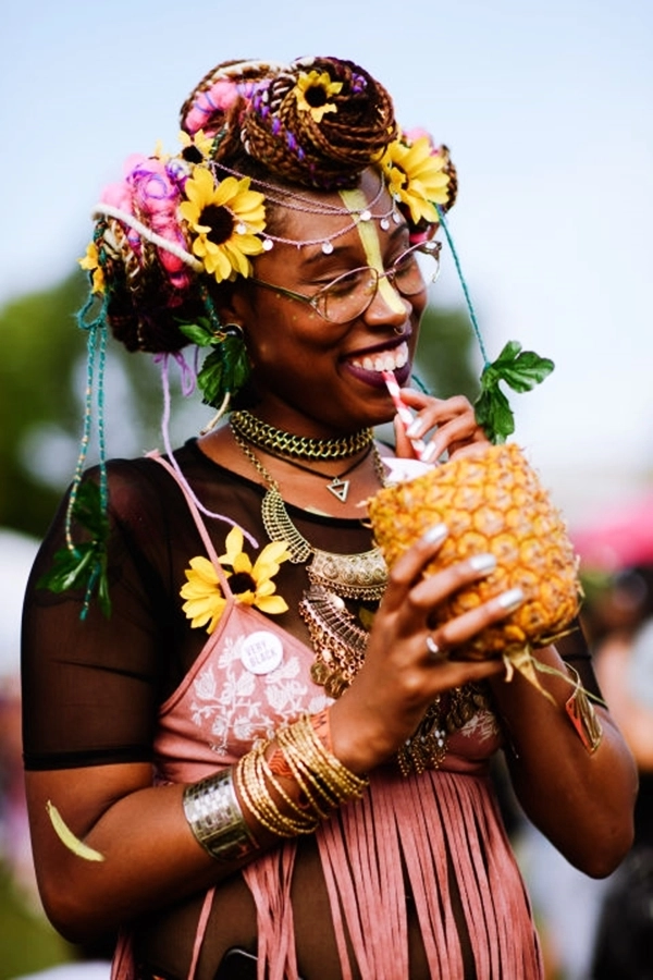 Ngỡ ngàng với những kiểu tóc hoa lá cành của hội quẩy tại đại nhạc hội afropunk 2017 - 7