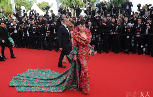 Nhan sắc sao hoa ngữ gây thất vọng trên thảm đỏ cannes - 8