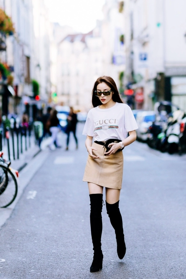 Soi street style sao việt tại paris fasion week thanh hằng kỳ duyên maya ai mặc đẹp hơn - 6