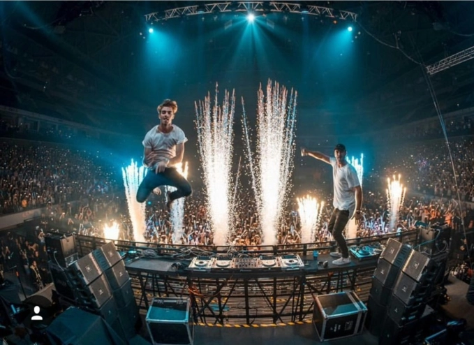 The chainsmokers chỉ mặc mỗi áo thun nhưng cứ hễ xuất hiện là đám đông bùng nổ - 4