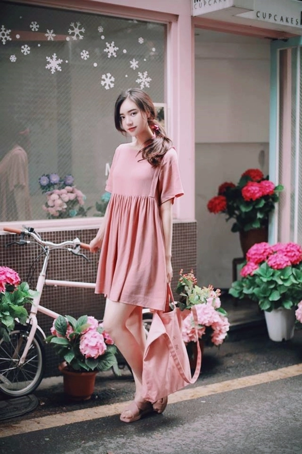 Vào mùa thu con gái muốn diện đồ thật xinh thì không thể quên màu hồng pastel - 6