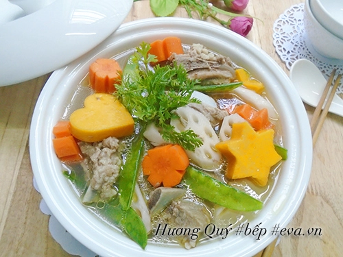 Canh sườn hầm rau củ bổ dưỡng - 9