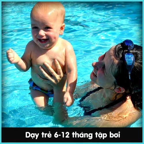 Chẳng khó dạy bé sơ sinh học bơi - 1