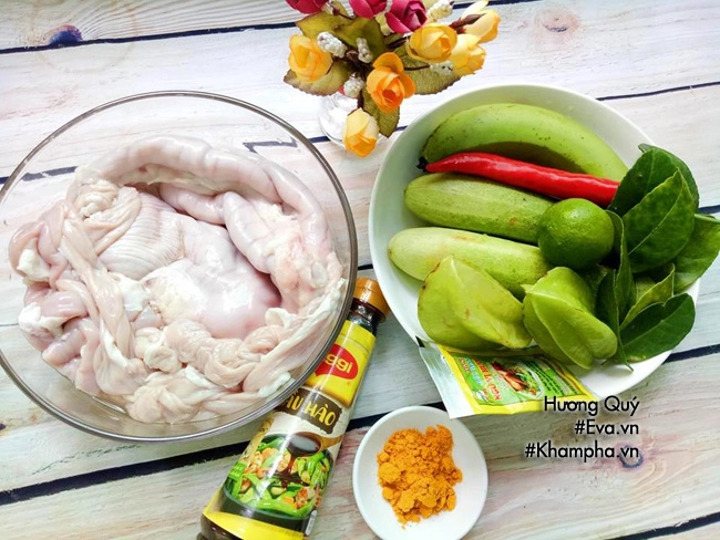 Cuối tuần đi chợ đãi cả nhà mẹt lòng dạ dày heo nướng cay - 1