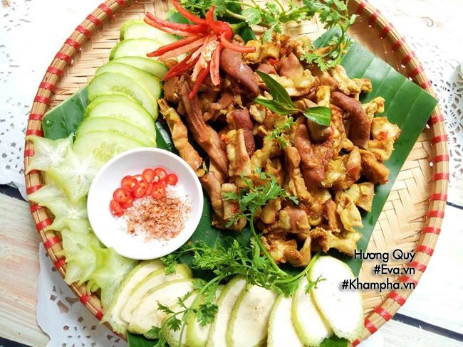 Cuối tuần đi chợ đãi cả nhà mẹt lòng dạ dày heo nướng cay - 7