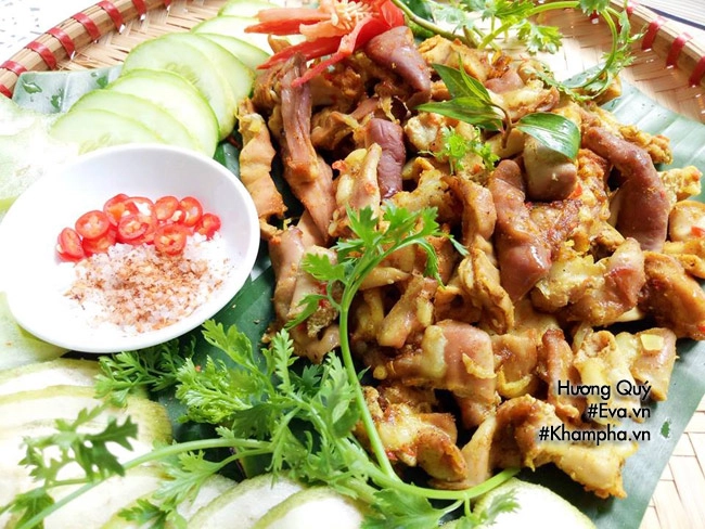 Cuối tuần đi chợ đãi cả nhà mẹt lòng dạ dày heo nướng cay - 10