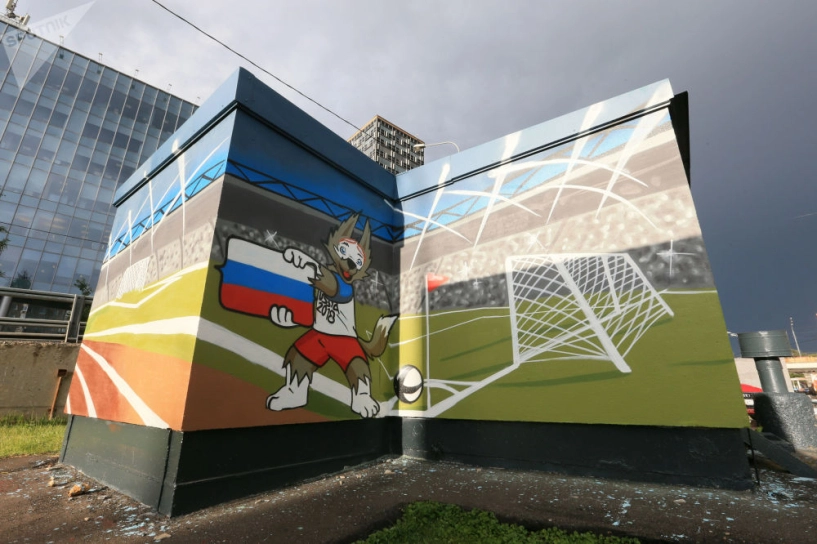 Chùm ảnh graffiti độc đáo ở moskva lần đầu đăng cai world cup 2018 - 9