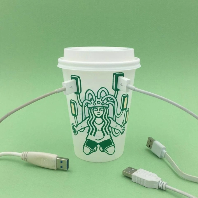 Nghệ sĩ hàn quốc thổi làn gió mới cho logo starbucks với phiên bản siêu ngộ nghĩnh - 9