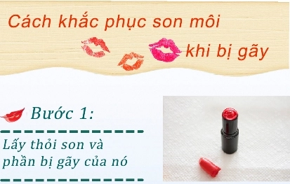 Bí quyết hồi sinh cho son môi bị gãy - 1