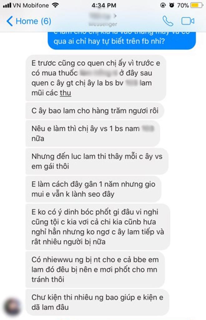 Bỏ 25 triệu làm mũi và bị hỏng cô gái phải chịu 9 lần khâu lại không thuốc tê - 1