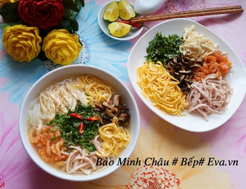 Bún thang nóng hổi hấp dẫn cho bữa sáng - 8