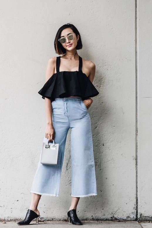 Cất legging và quần jeans đi 2018 phải mặc quần culottes mới chuẩn - 7