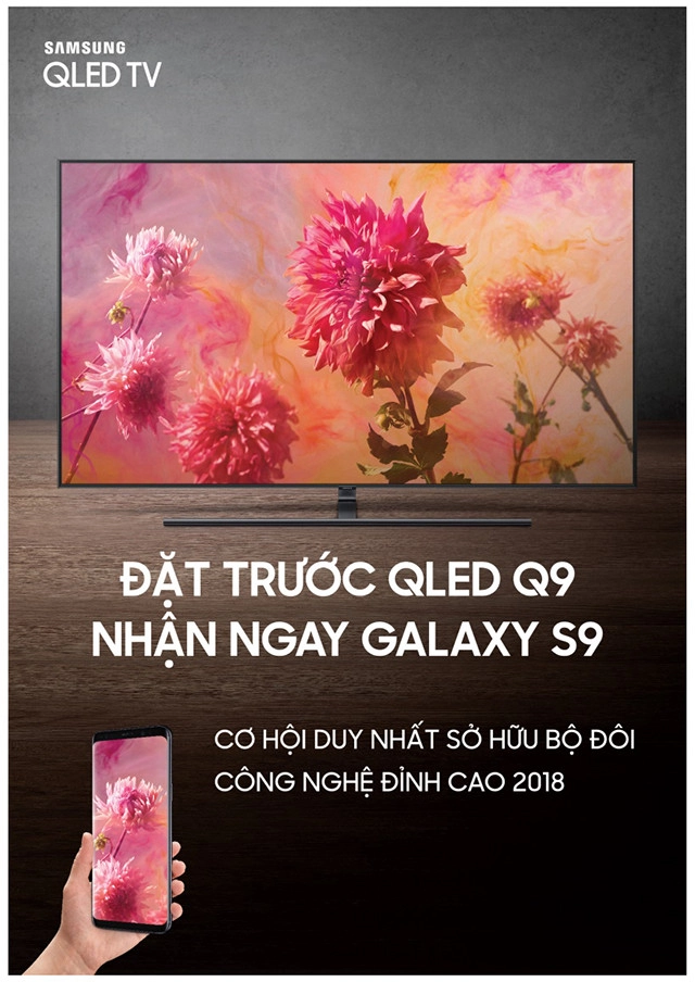 Đặt trước tivi samsung qled q9 để nhận ngay siêu phẩm galaxy s9 - 4