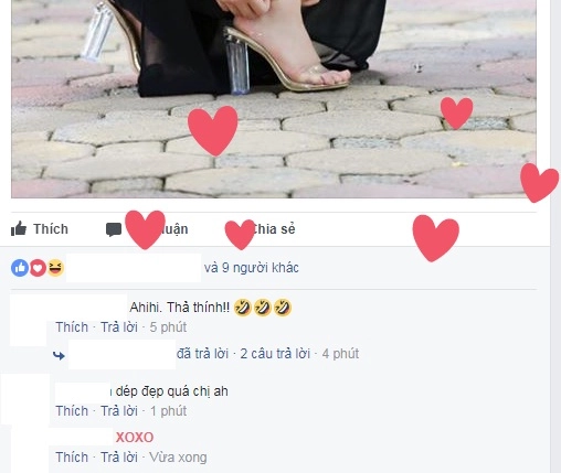 Facebook bất ngờ bắn tim khi gõ xoxo hoặc hali - 1
