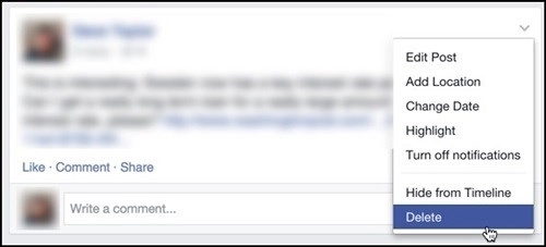 Facebook đã không cho bạn xóa status ảnh và clip đã đăng - 2