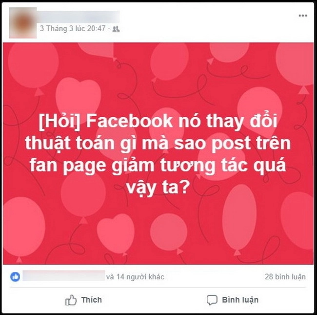 Facebook lại đổi thuật toán người sử dụng việt nam kêu trời - 1