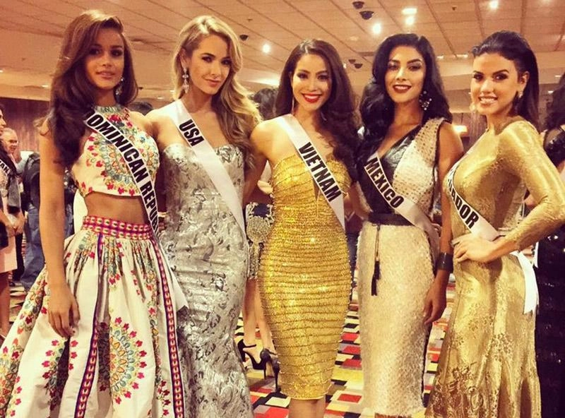 Hoa hậu phạm hương sẽ gặp lại các hoa hậu đình đám tại miss universe 2015 năm xưa - 5