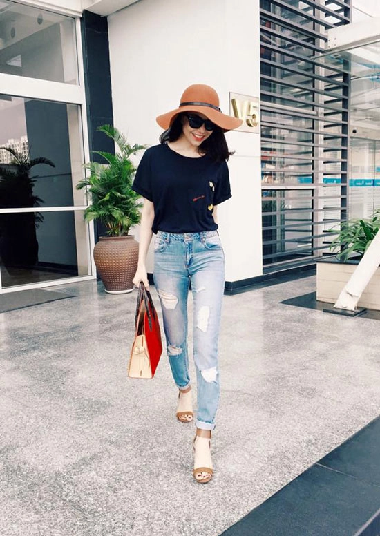 Minh hằng xinh tươi như thiếu nữ với cây denim - 14