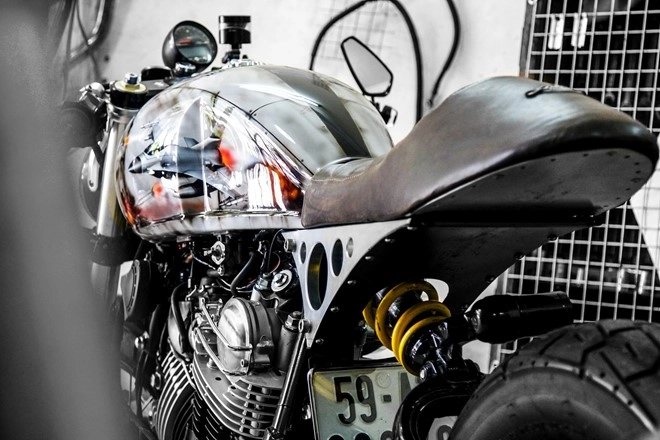 Yamaha xv750 lột xác ngoạn mục với bản độ cafe racer tại sài gòn - 4