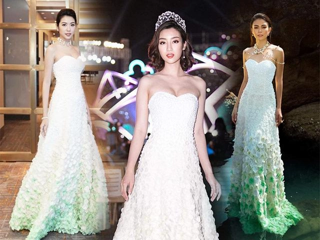 Hoa hậu mỹ linh kỳ duyên đẹp như tạc tượng nắm tay cùng catwalk - 12