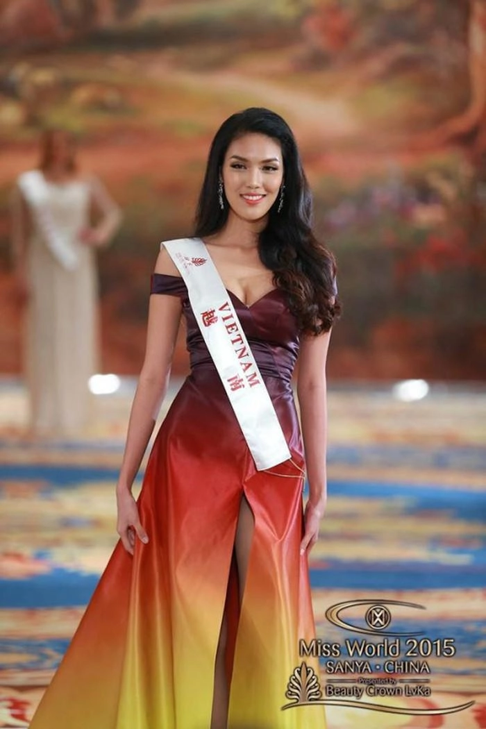 Cũng tự tay trang điểm tại miss world lan khuê đỗ mỹ linh lại chẳng sánh lại tiểu vy vì - 10