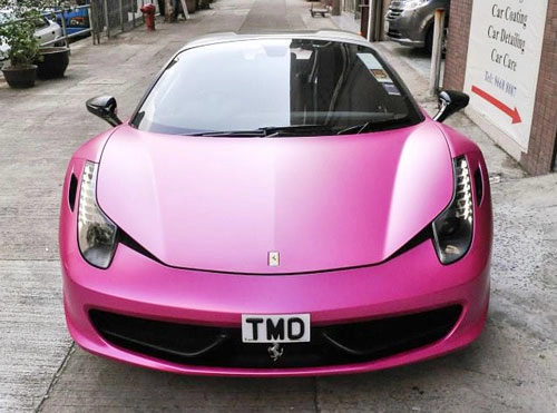  ferrari 458 spider màu hồng quyến rũ - 3