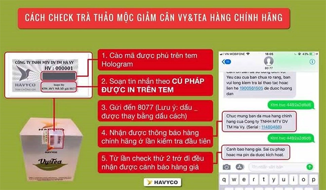 Havyco cảnh báo hàng nhái hàng giả thương hiệu trà vy - 3