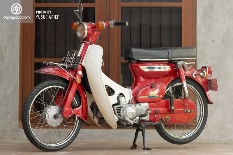  honda c70 đỏ zin - ký ức một thời - 1