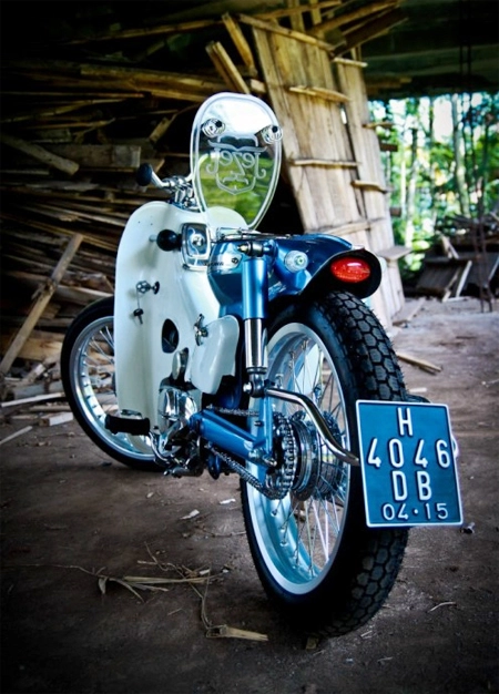  honda super cub c800 độ siêu ấn tượng - 3