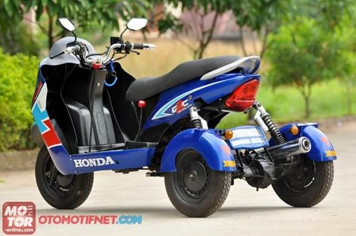  honda supra fit độ 3 bánh độc đáo - 2