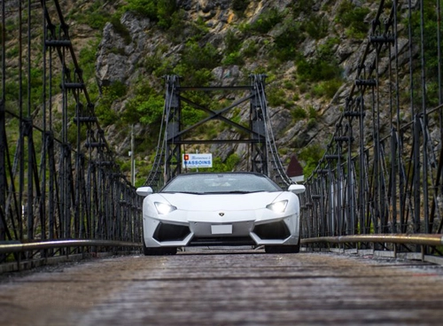  lamborghini aventador roadster 2014 tắm nắng - 5