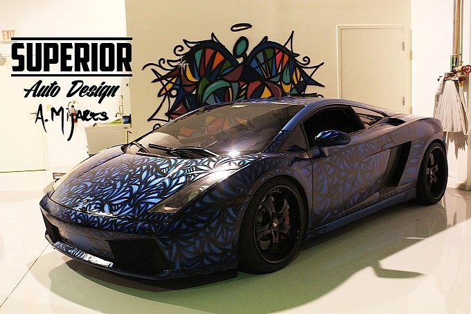  lamborghini gallardo vẽ graffiti - 4