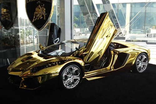  mô hình aventador bằng vàng giá 75 triệu usd - 1