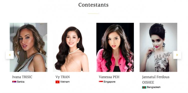 Những thí sinh đầu tiên trên trang chủ miss world nhìn tiểu vy fan hoàn toàn có thể hy vọng - 1