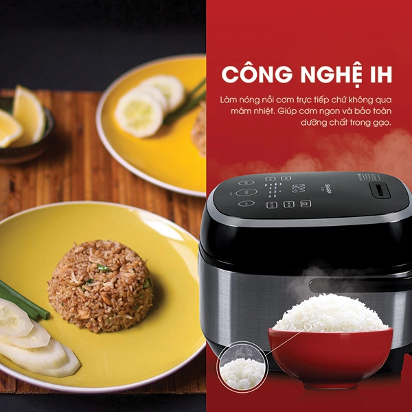 Nồi cơm điện cao tần mới của sharp - tiết kiệm thời gian cơm ngon tròn vị - 2