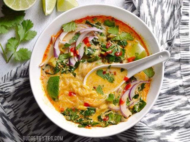 Soup rau curry thái - món ăn cho người ăn chay - 7