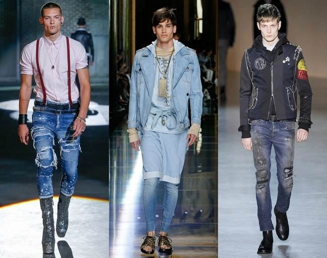 Xu hướng denim nam nổi bật thu đông 2017 - 2