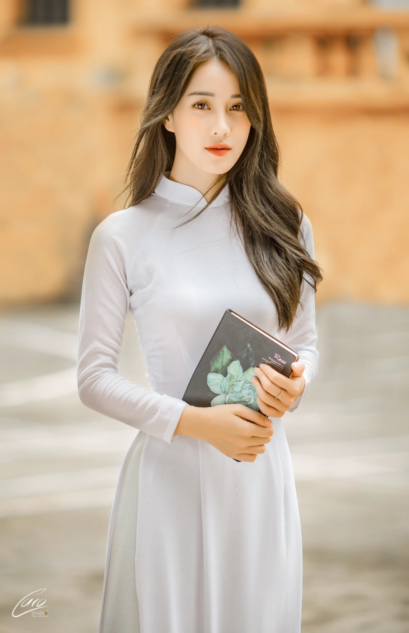 Á khôi sinh viên 2016 ngô mai phương xinh đẹp trong bộ ảnh áo dài trắng - 6
