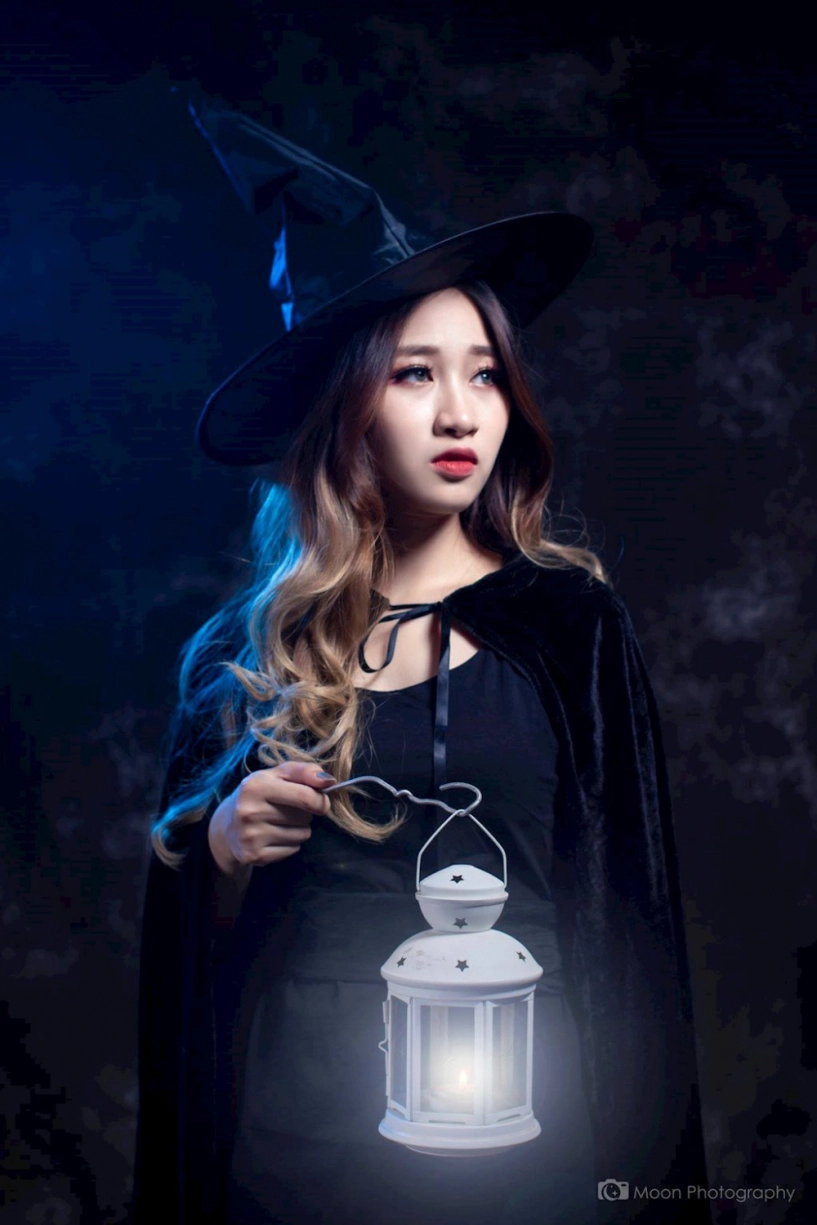 Linh kul hóa thân nữ phù thủy xinh đẹp trong bộ ảnh halloween - 5