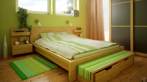 Phòng ngủ xanh xanh ru nhanh giấc nồng - 2