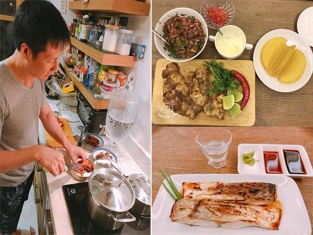 Chồng đại gia cưng chiều nấu ăn cho phan như thảo cũng khéo léo làm bánh cho con thế này - 11