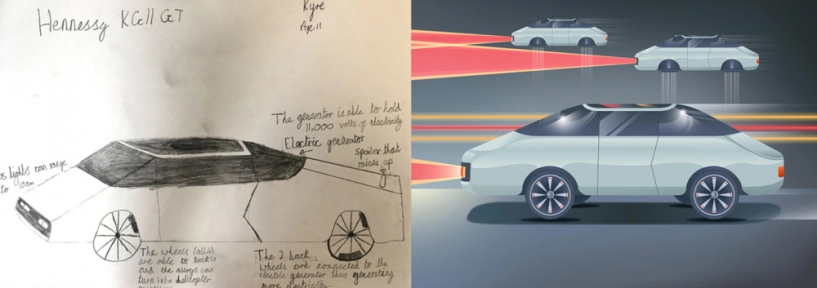 Điều gì sẽ xảy ra khi bạn nhờ trẻ em thiết kế xe hơi tương lai - 1