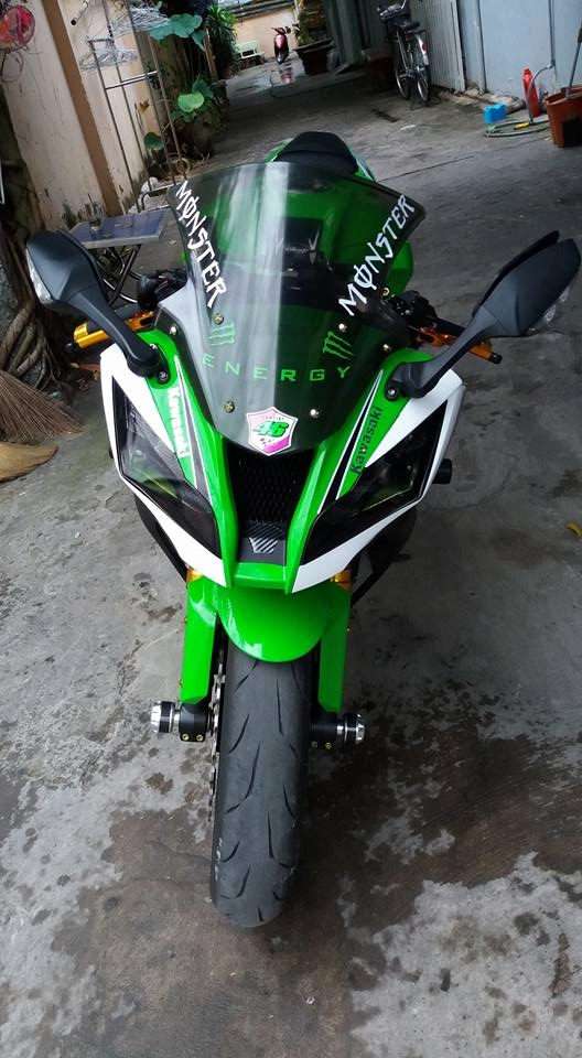 Kawasaki zx10-r trắng xanh long lanh - 2