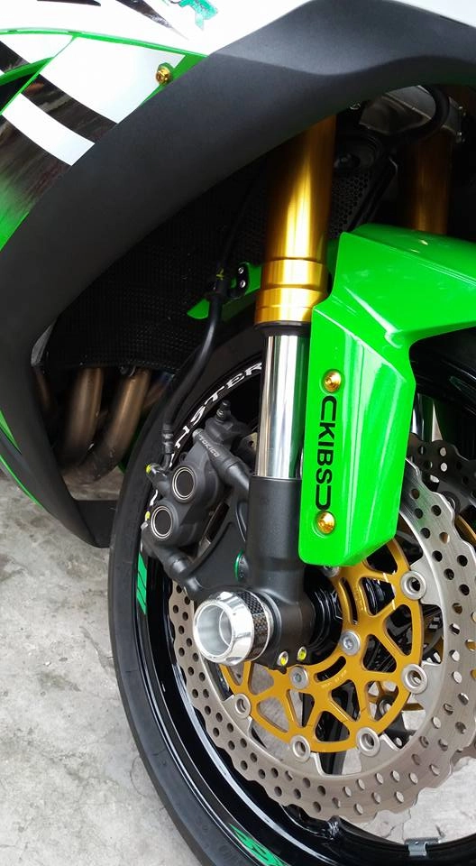 Kawasaki zx10-r trắng xanh long lanh - 7