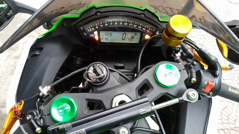 Kawasaki zx10-r trắng xanh long lanh - 8