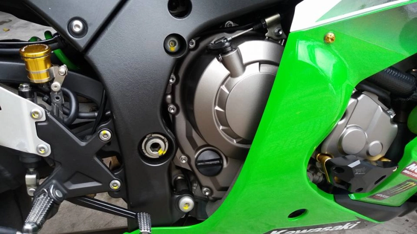 Kawasaki zx10-r trắng xanh long lanh - 9