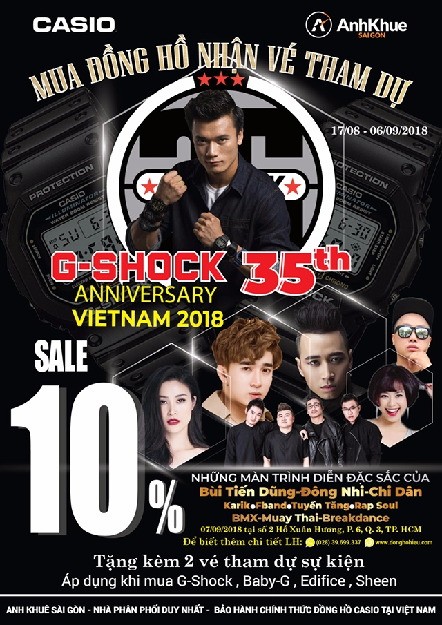 Mua casio nhận ngay vé xem đại nhạc hội g-shock 35th anniversary - 4