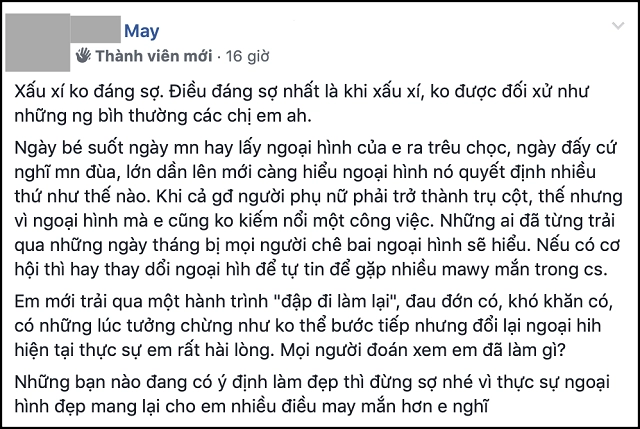 Bị chê mặt xấu xí chỉ đem lại vận xui cô gái quyết lột xác ngoạn mục và kết quả - 2