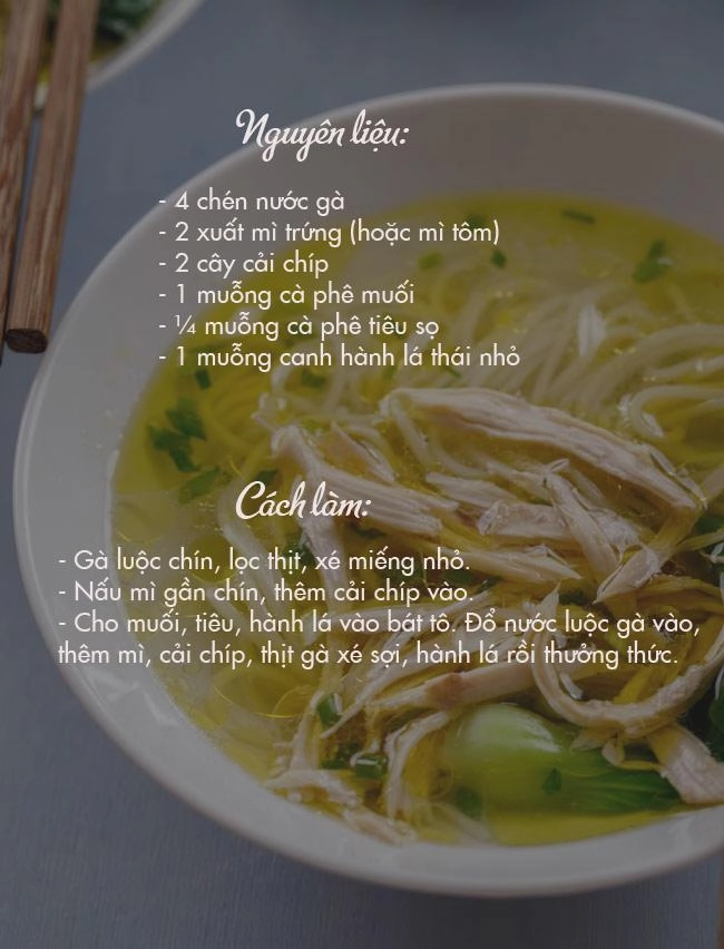 Bữa sáng cuối tuần ngon miệng đủ chất với mì gà - 1